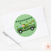 Sticker Rond Camion de la Saint Patrick (Enveloppe)