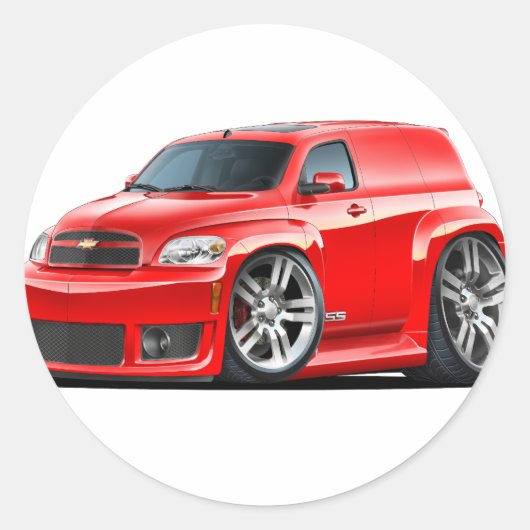 Sticker Rond Camion de panneau rouge HHR SS Chevy (Devant)