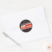 Sticker Rond Camion de pompiers (Enveloppe)