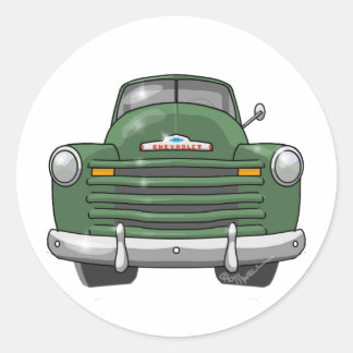 Sticker Rond Camion de ramassage Chevrolet 1948
