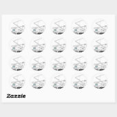Sticker Rond Camion de service (Feuille)