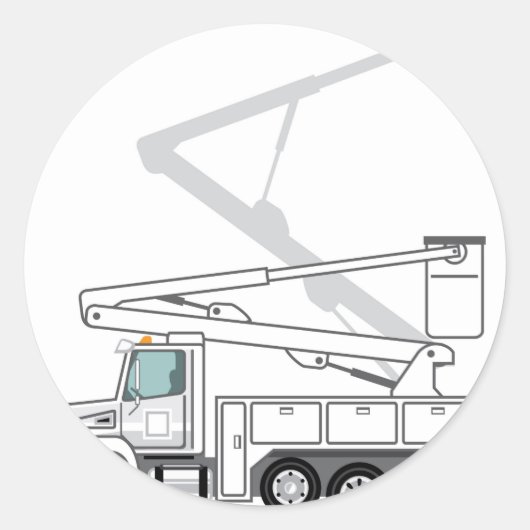 Sticker Rond Camion de service (Devant)