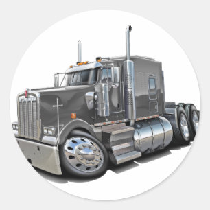 Sticker Rond Camion Kenworth w900 Grey