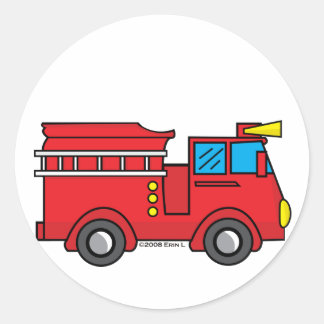 Sticker Rond Camion Lil Fire