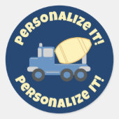 Sticker Rond Camion Little Cement (Devant)