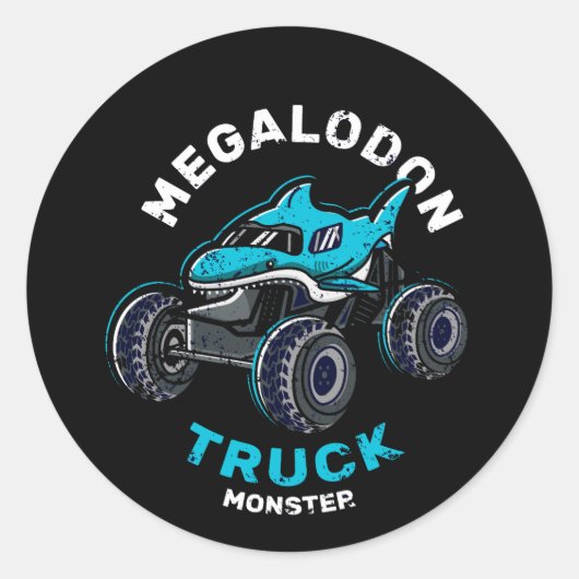 Sticker Rond camion monstre (Devant)