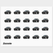 Sticker Rond Camion noir Trailblazer (Feuille)