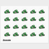 Sticker Rond Camion vert Peterbilt (Feuille)