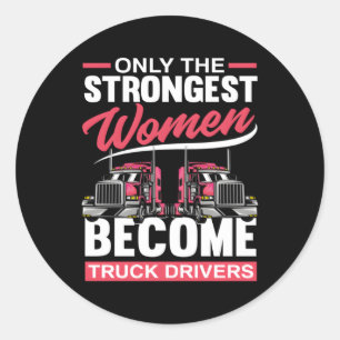 Sticker Rond Camionneur Camionneur Camionneur Camionneur