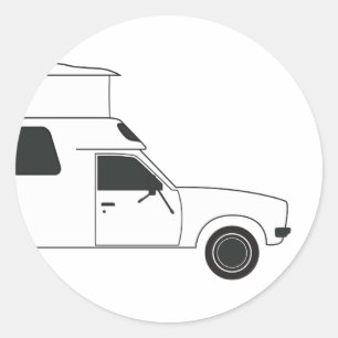 Sticker Rond camionneur chinois pop up