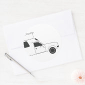 Sticker Rond camionneur chinois pop up (Enveloppe)