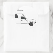 Sticker Rond camionneur chinois pop up (Sac)