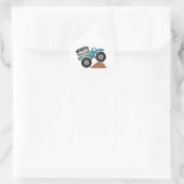 Sticker Rond Camions Monster (Sac)