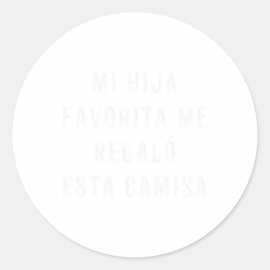 Sticker Rond Camisa Para Papa E Hija Camisa Graciosa Para Papa (Devant)