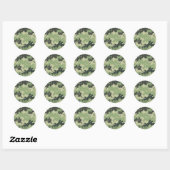 Sticker Rond Camo (Feuille)