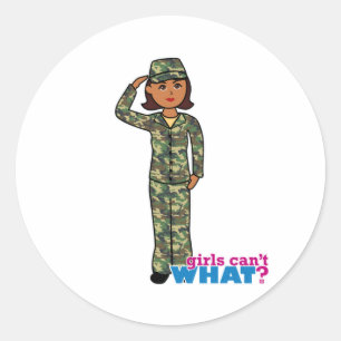 Sticker Rond Camo Dark de l'armée de terre