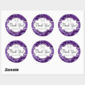 Sticker Rond Camo violet violet, Mariage de camouflage (Feuille)