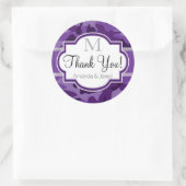 Sticker Rond Camo violet violet, Mariage de camouflage (Sac)