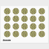Sticker Rond Camouflage (Feuille)