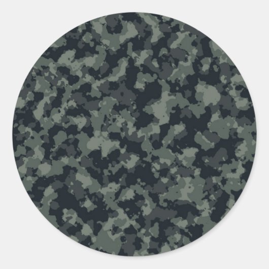 Sticker Rond Camouflage de l'armée (Devant)