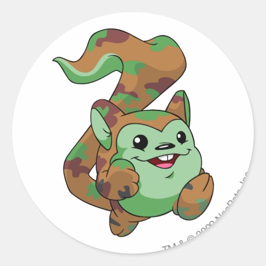 Sticker Rond Camouflage de Meerca (Devant)