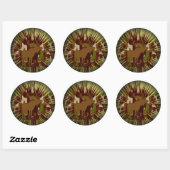 Sticker Rond Camouflage Moose Break-out Camo (Feuille)