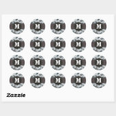 Sticker Rond Camouflage urbain (Feuille)