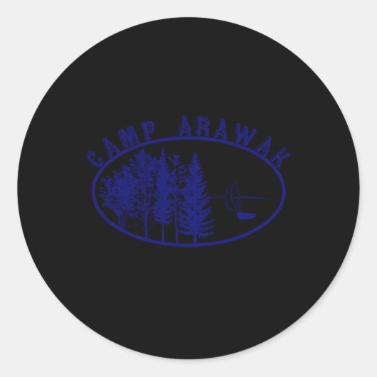 Sticker Rond Camp Arawak (Devant)