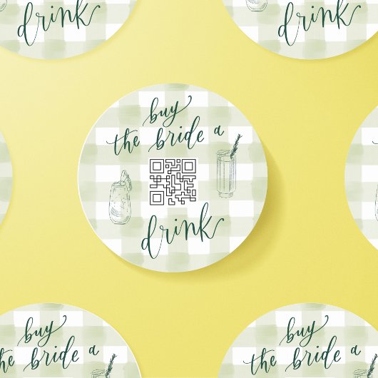 STICKER ROND CAMP BACH ACHETEZ LA BRIDE UN BON CODE QR