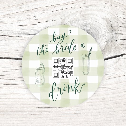 STICKER ROND CAMP BACH ACHETEZ LA BRIDE UN BON CODE QR