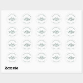 Sticker rond Camp Bachelorette (Feuille)