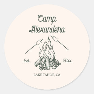 Sticker Rond Camp de filles