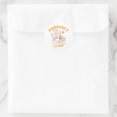 Sticker Rond Camp d'été complet - Chat Vintage (Sac)