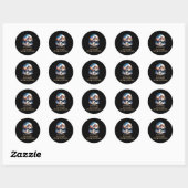 Sticker Rond Camp d'hiver Hob (Feuille)