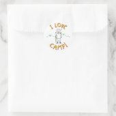 Sticker Rond Camp Love (Sac)