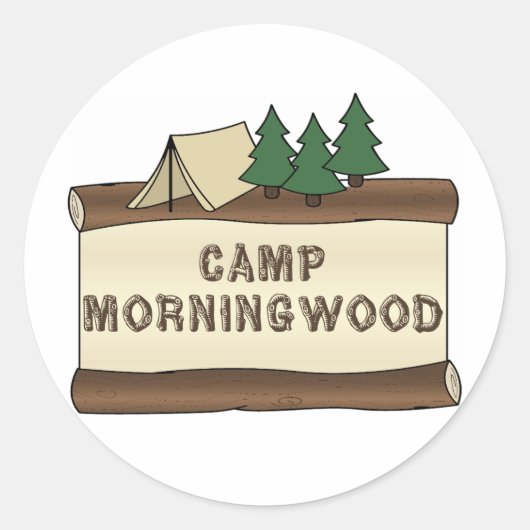 Sticker Rond Camp Morningwood (Devant)