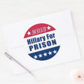 Sticker Rond Campagne 2016 | Hillary Pour PRISON (Enveloppe)