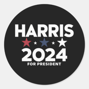 Sticker Rond Campagne électorale de Kamala Harris 2024 pour la 