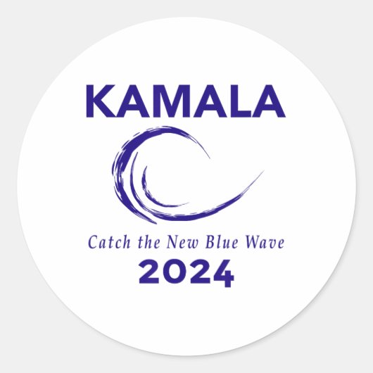 Sticker Rond Campagne Harris 2024 (Devant)