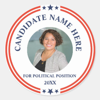 Sticker Rond Campagne politique personnalisée