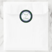 Sticker Rond Campbell Black Watch Tartan Mariage Enregistrer un (Sac)