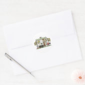 Sticker Rond Camper de remorque hybride extensible (Enveloppe)