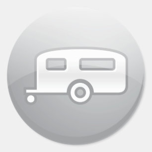 Sticker Rond Camper Trailer