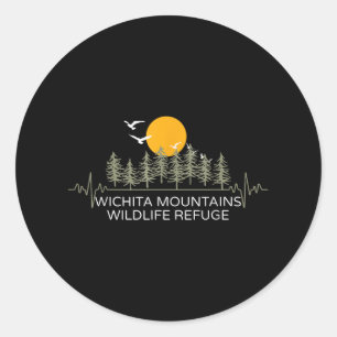 Sticker Rond Campeur du rythme cardiaque de la réserve faunique