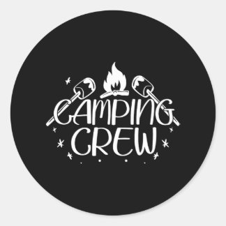 Sticker Rond Camping Camping Camping Camping Camping Camper Cam