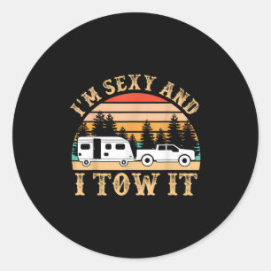 Sticker Rond Camping Chemise Camping Rv Im Y Et Je Le Télécharg