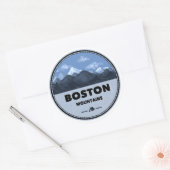 Sticker Rond Camping des monts Boston Arkansas (Enveloppe)