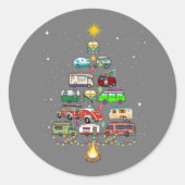 Sticker Rond Camping RVing Trail (Devant)