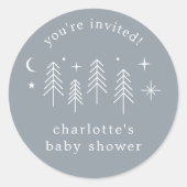 Sticker Rond Camping Vous êtes invité (Devant)