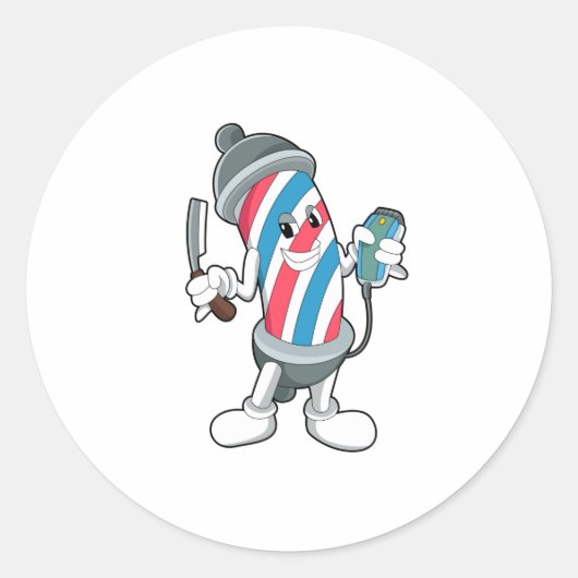 Sticker Rond Can as Hairtravh Razor (Devant)